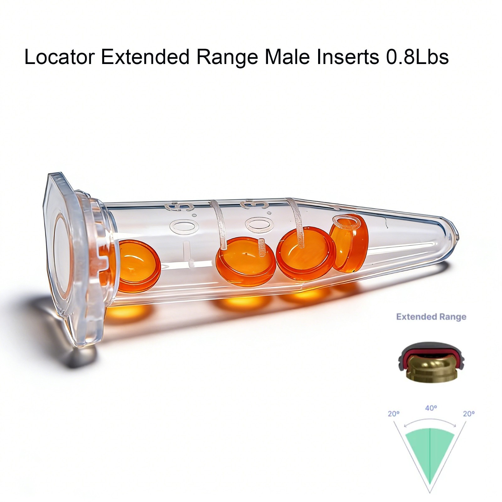 8Pcs Dental Locator Male Cap Implant Attachment Inserts Fit ZEST Anchors locator
