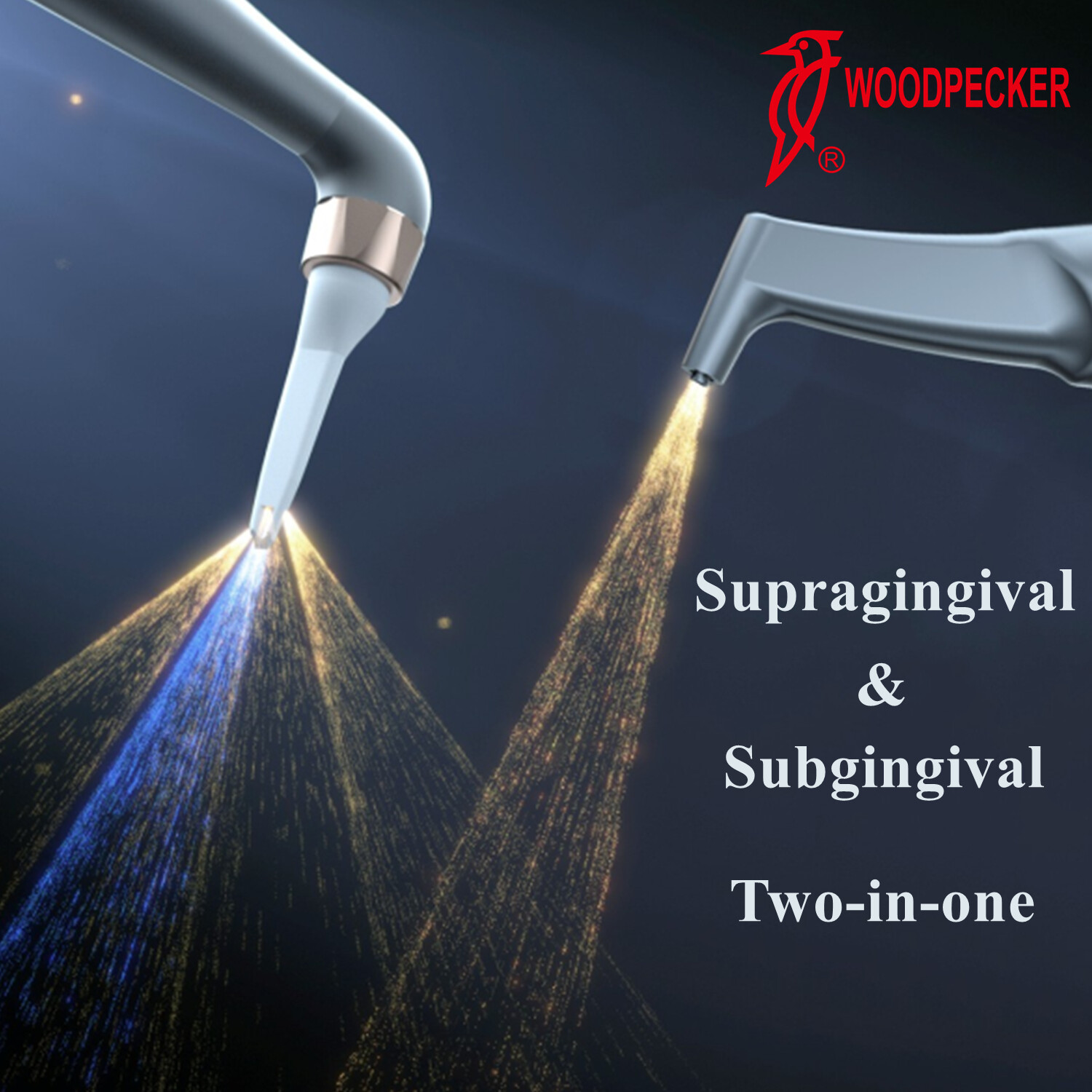 Woodpecker AP-H Plus L Dental Air Flow Prophy Polisher Sub/Supra Handpiece 4Hole