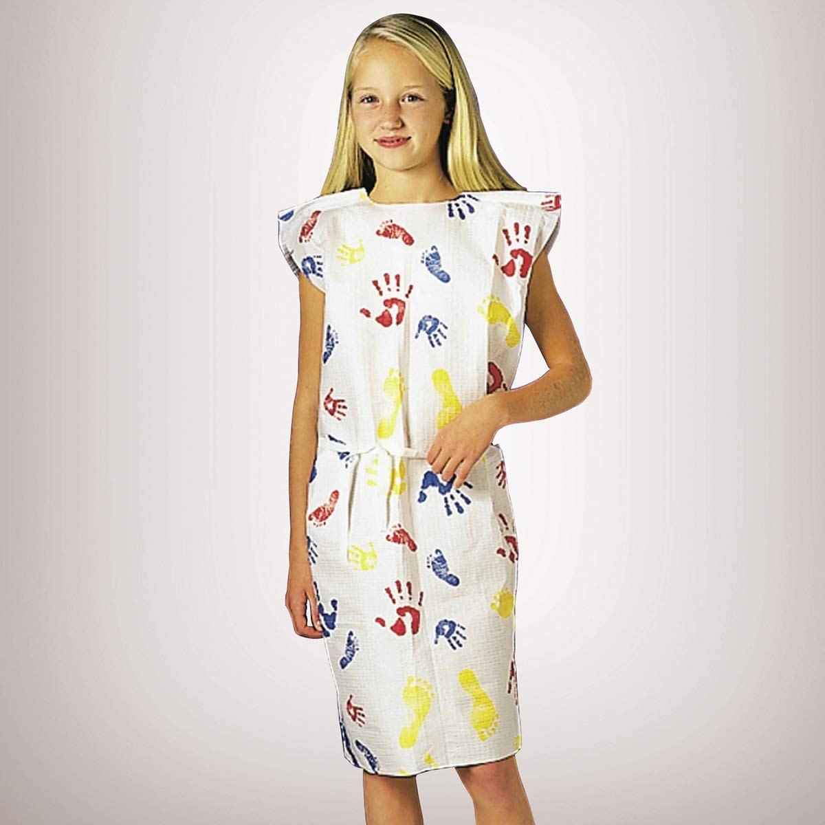 Graham Medical 37235 Tiny Tracks Tissue/Poly/Tissue Pediatric Gown, 20″ Width…