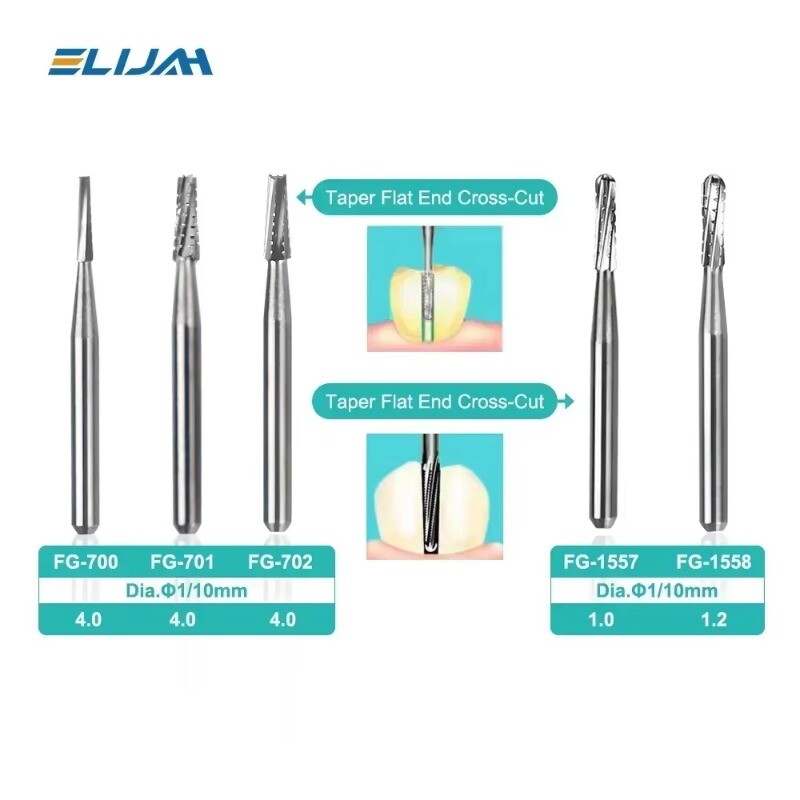 20 Types Dental Round Tungsten Carbide FG Bur For Surgical High Speed Handpiece