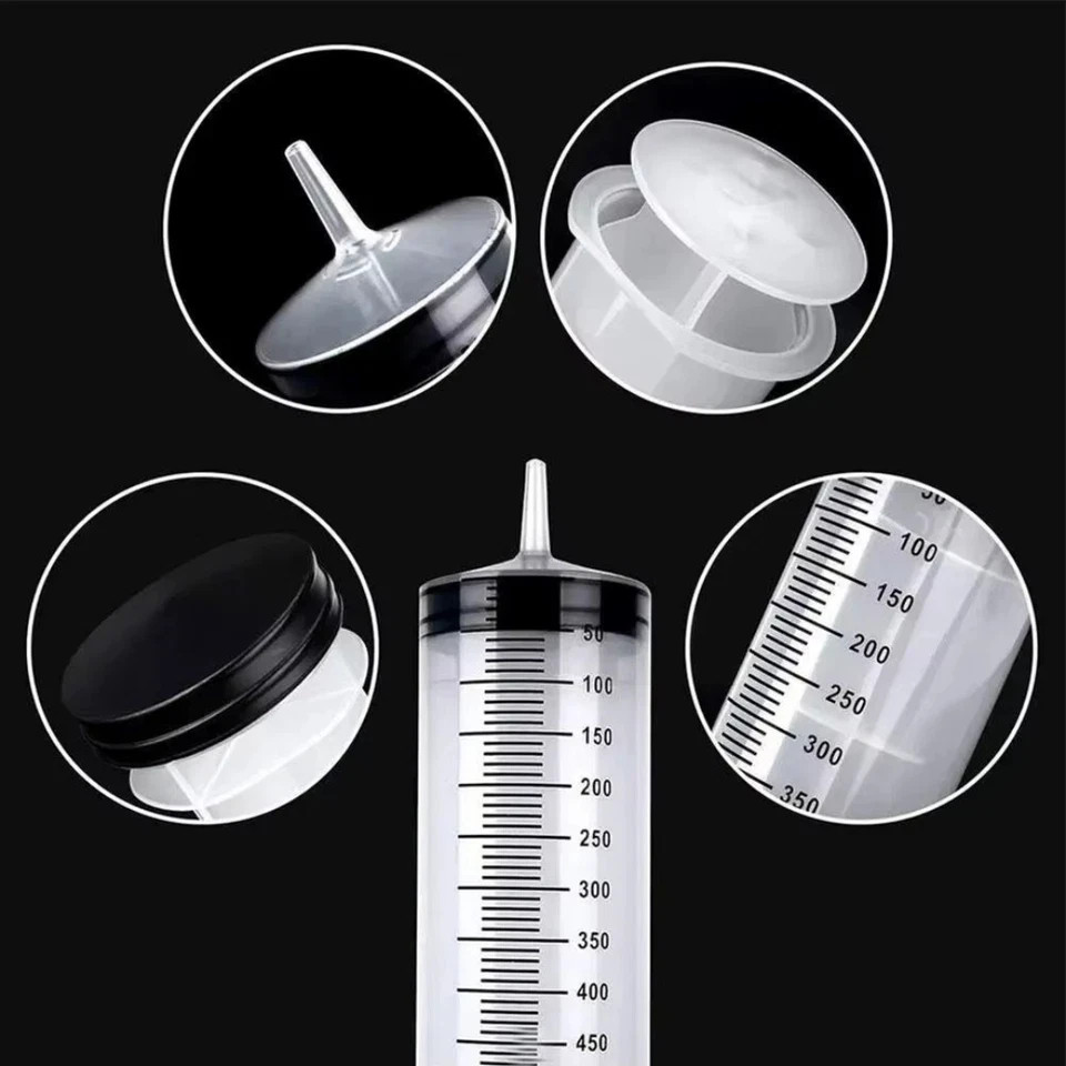 Large Capacity Syringe (100ml / 300ml Options) – Reusable Plastic Pump