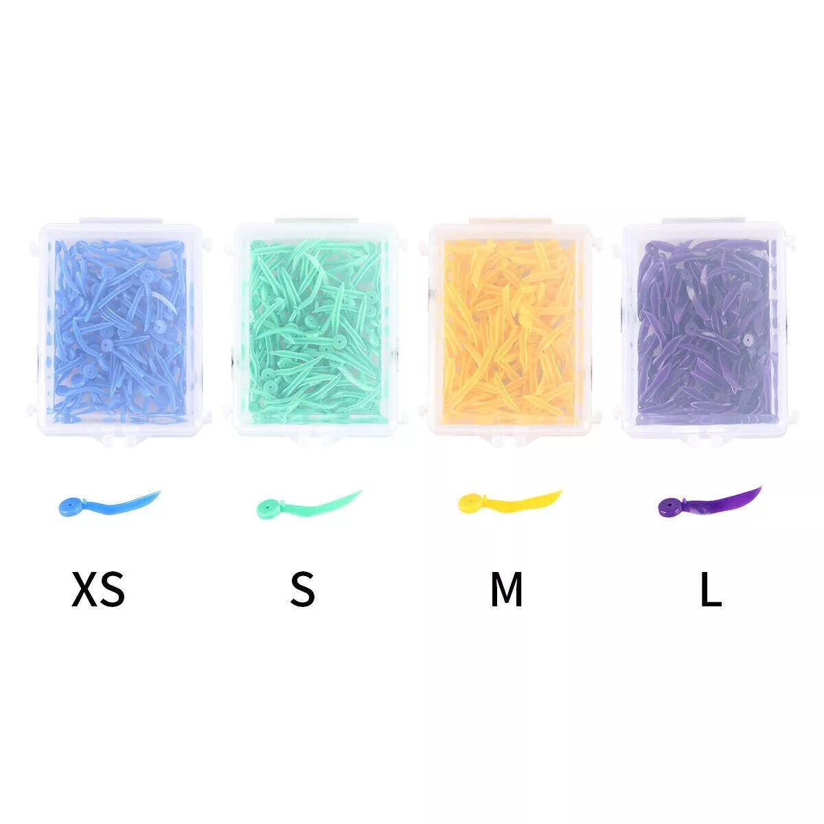 100 Pcs/Box Disposable Dental Dentistry Plastic Wedge With Holes Refill Wedges