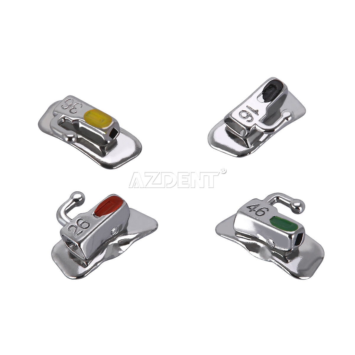 10X Tubos bucales individuales de ortodoncia dental Bondable Roth 022 1er molar