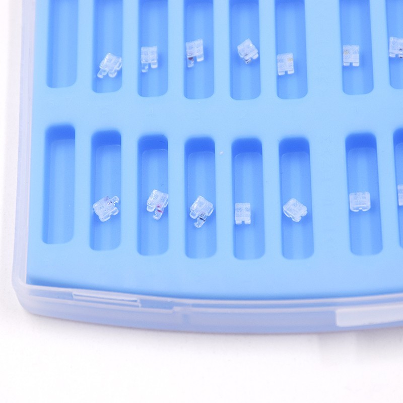 Dental Orthodontic Sapphire Bracket Monocrystalline Aesthetic Roth 022 345 Hooks