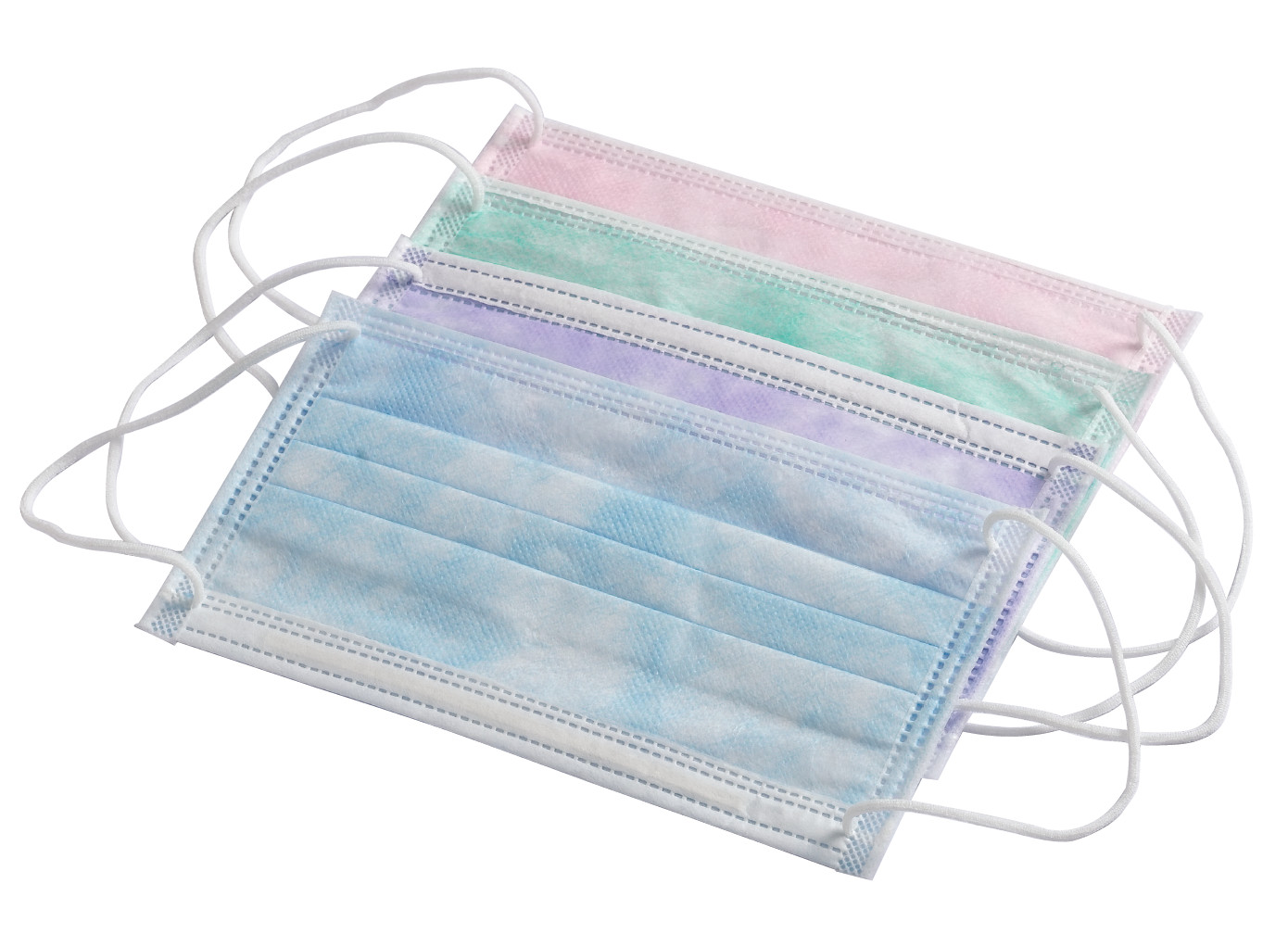 Disposable Face Masks 3 Ply (BFE 99%) Ear-Loop Blue color 50 pcs