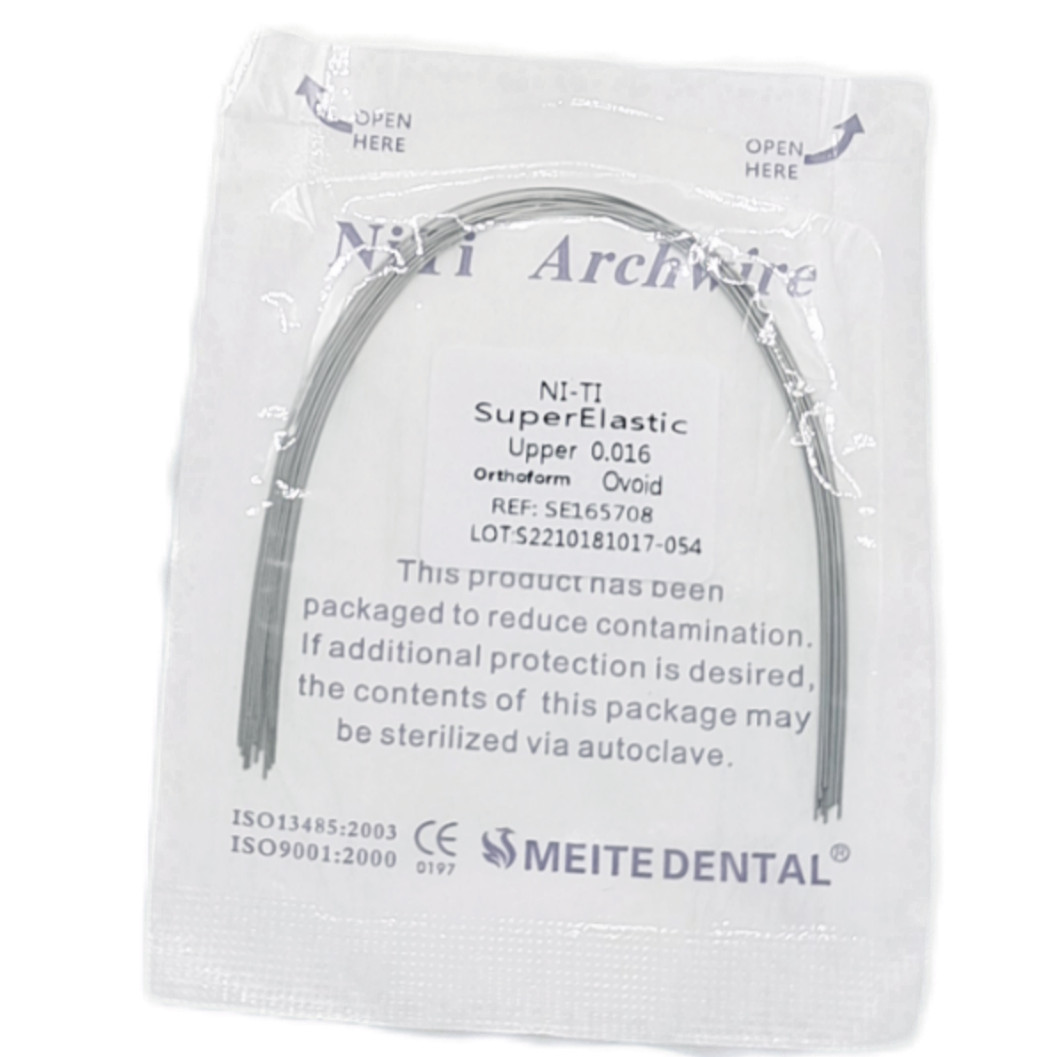 10Packs Dental Super Elastic NITI Arch Wires Orthodontic Round Wire Ovoid arcs