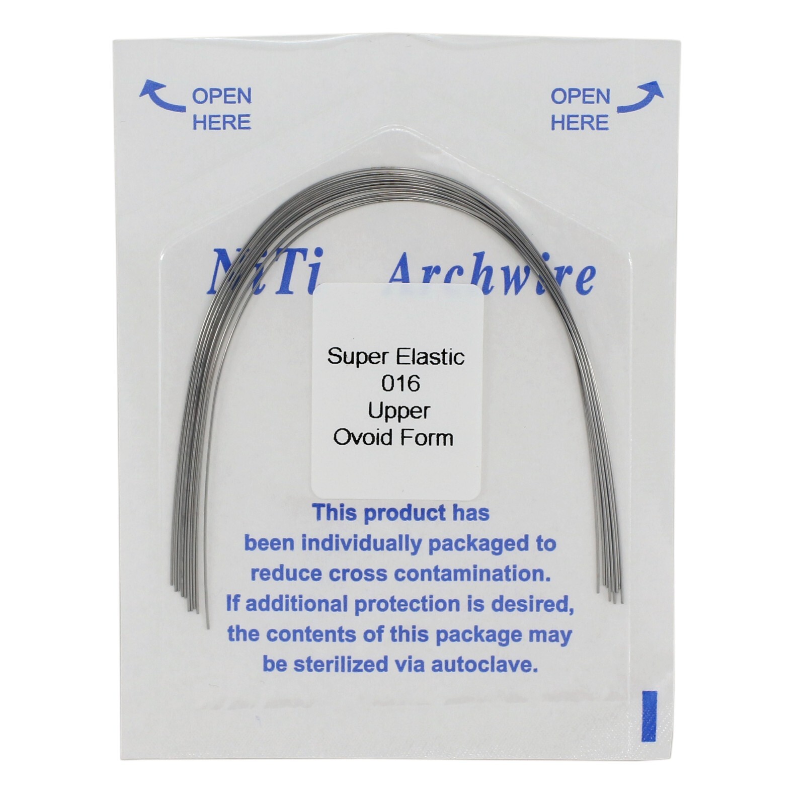 Dental Orthodontic Elastic Niti Arch Wire Round Ovoid 012 014 016 18 Upper Lower