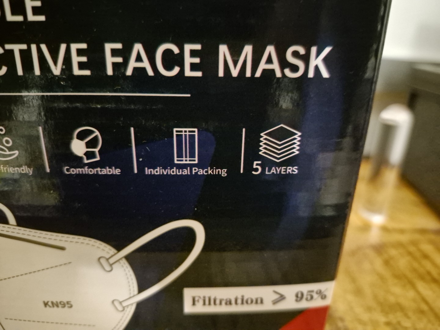50 Pcs KN95 Protective 5 Layer Face Mask Disposable KN95 Marks Sealed