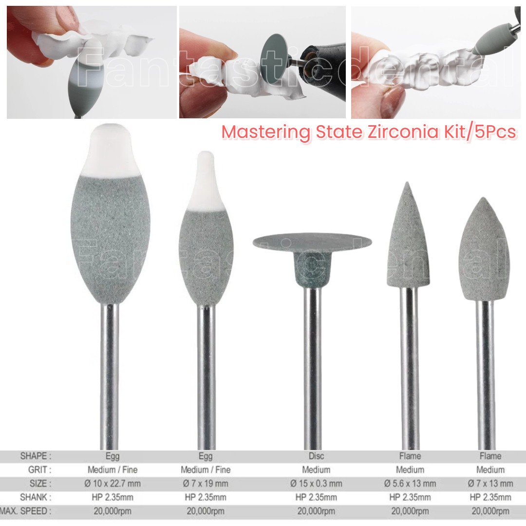 Dental Green State Zirconia Contouring Pre-sintered Zirconia Shaping Diamond Bur