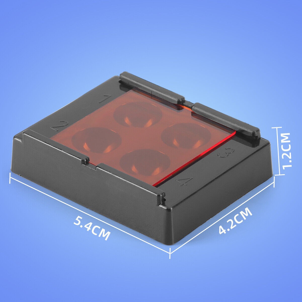 Dental Mixing Wells 4 Well with Light Shield Cover 4 Holes Palette Bonding Tray