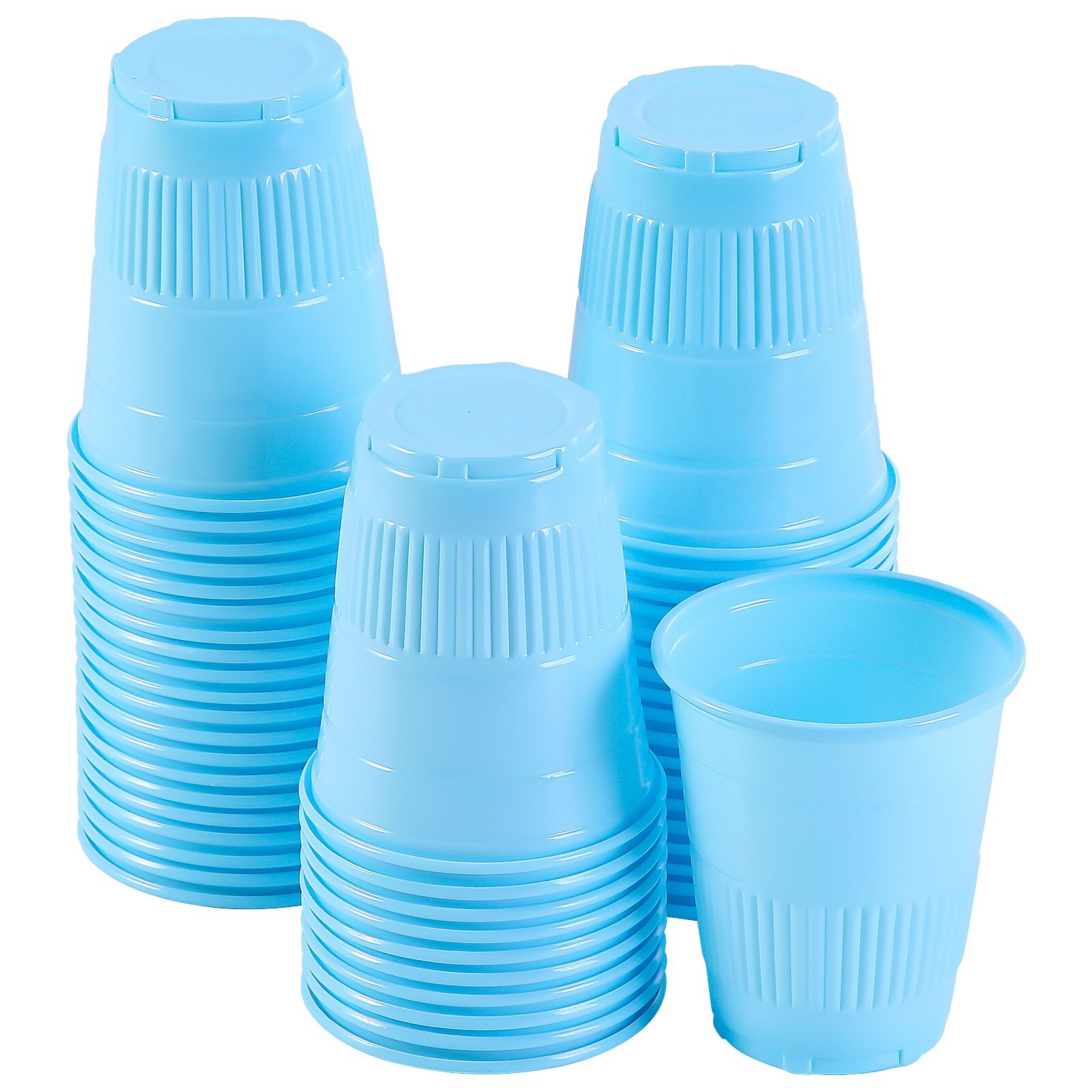 1000 JMU Dental Plastic Disposable Drinking Cups 5OZ Rinse Cup Mouth Wash Blue