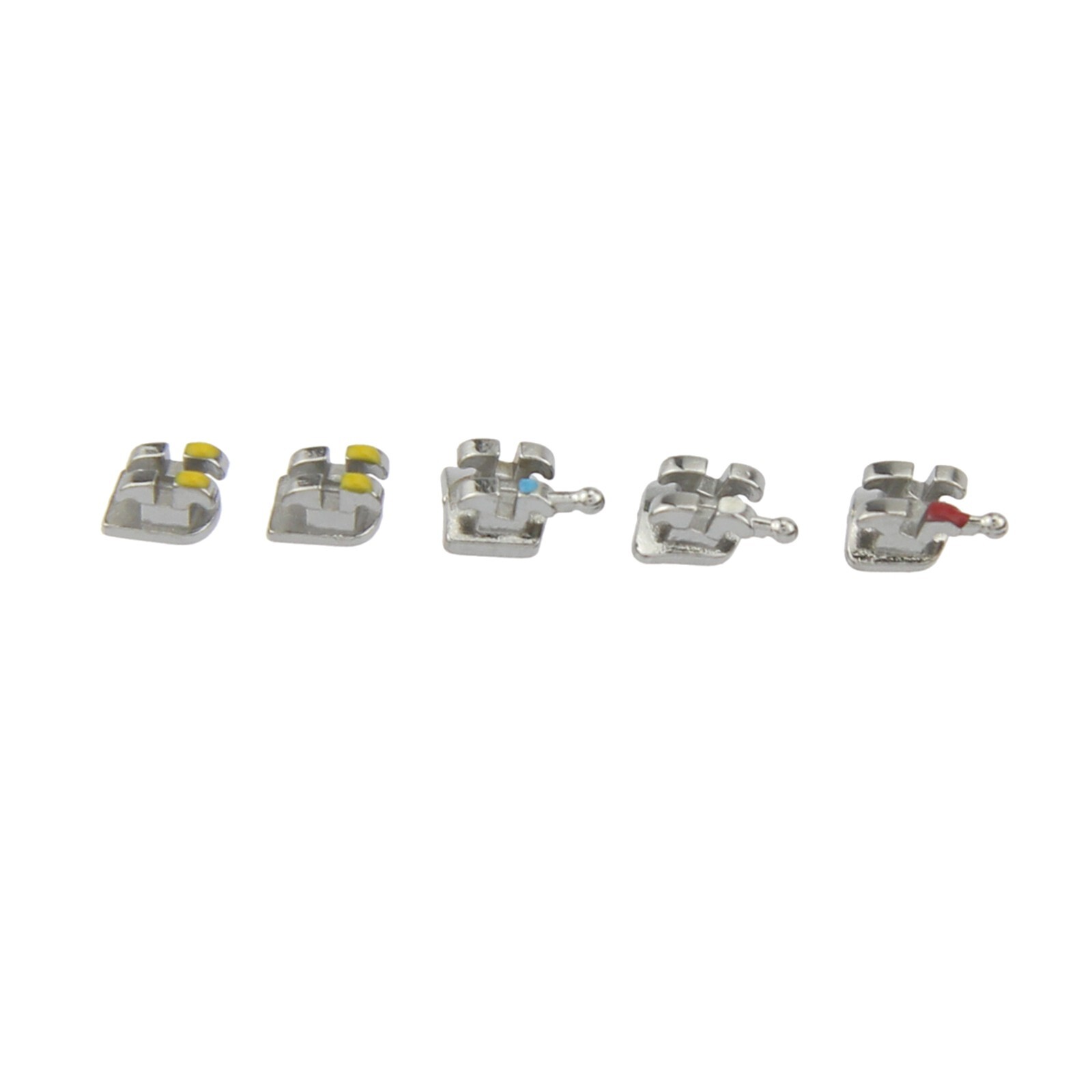 Orthodontic Bracket Brace Metal MIM MINI MBT Roth 018 345 With Hooks 5-5 OC
