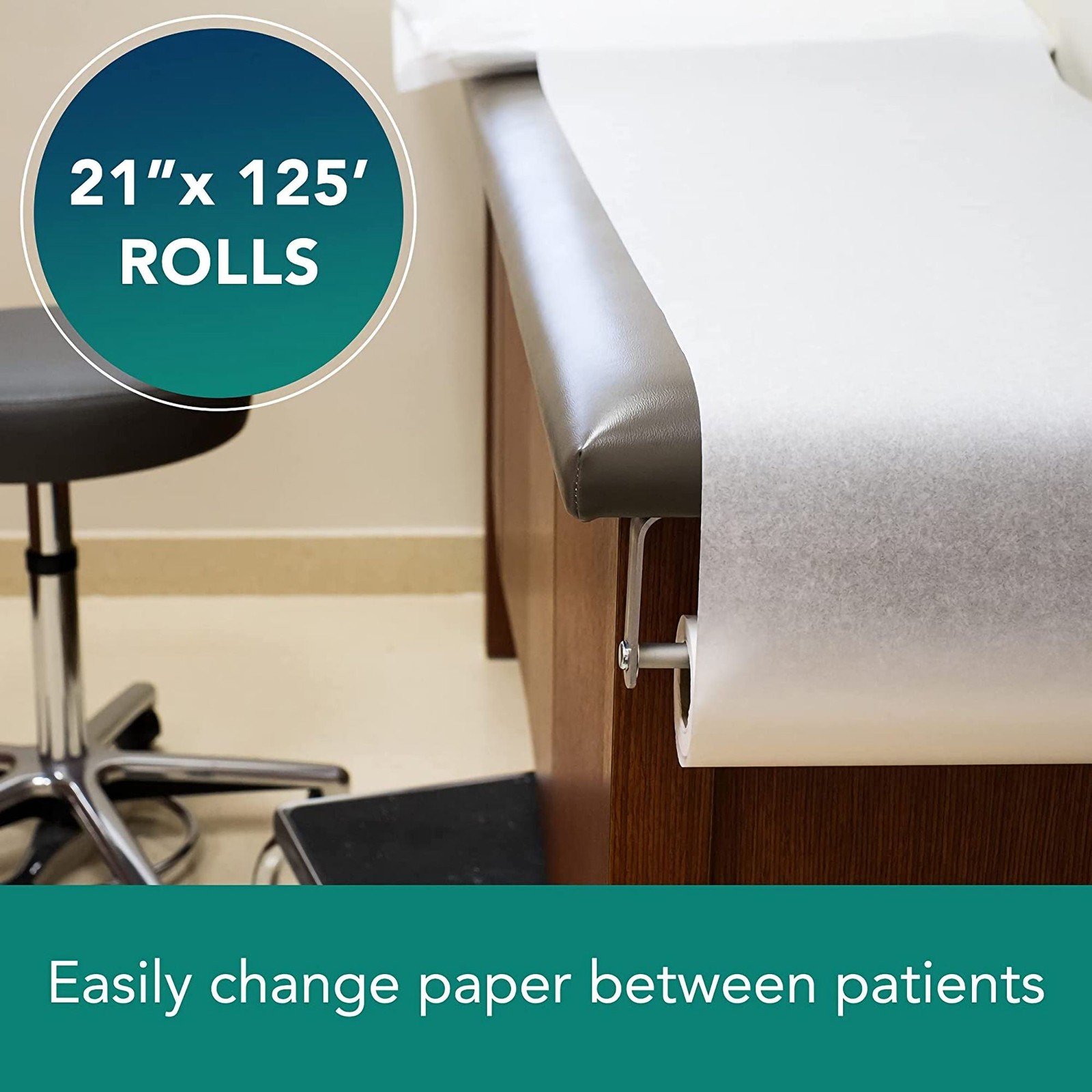 Tidi Choice Table Paper White Crepe 21” W x 125′ L 12 Rolls
