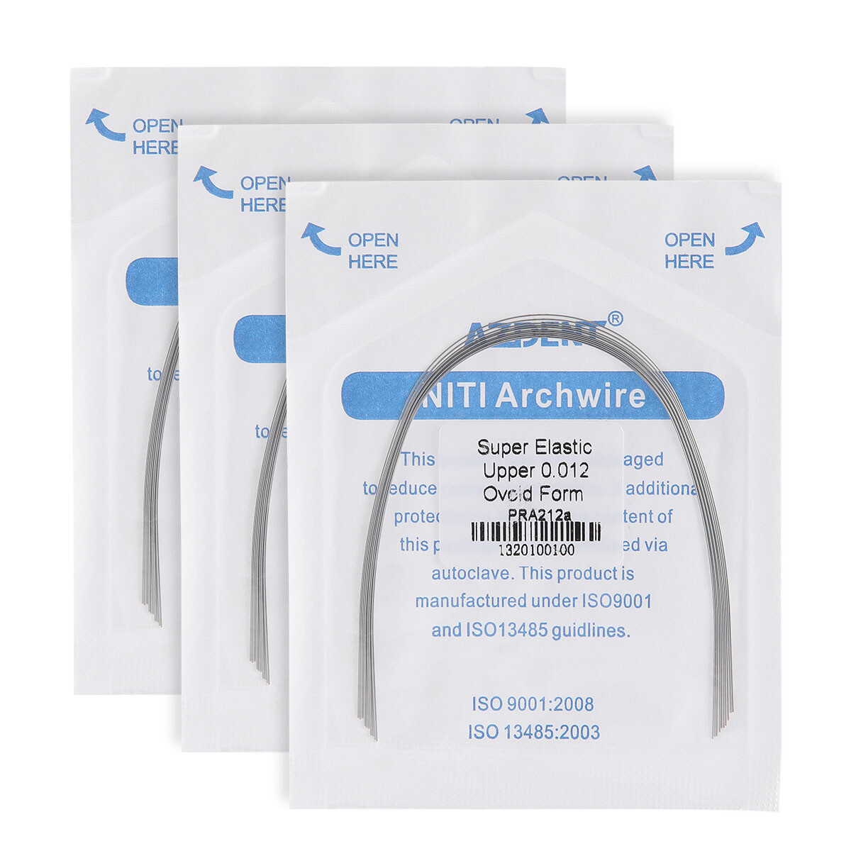 USPS 20Packs Dental Orthodontic Super Elastic Nitinol Arch Wire Round 012Upper