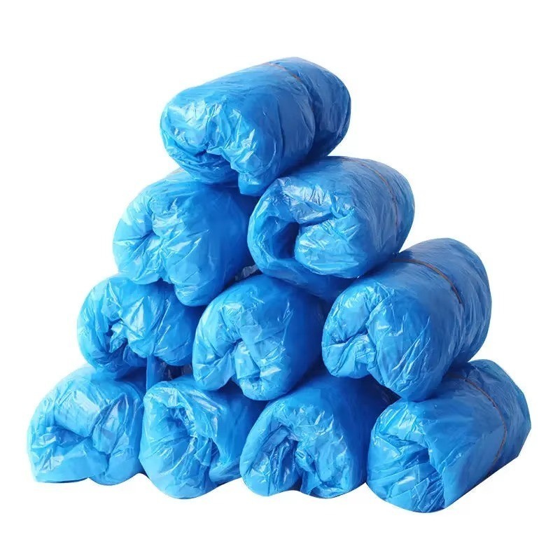 100 Pieces Disposable Plastic Shoe Cover PE Waterproof Shoe Cover for Hotel/Home