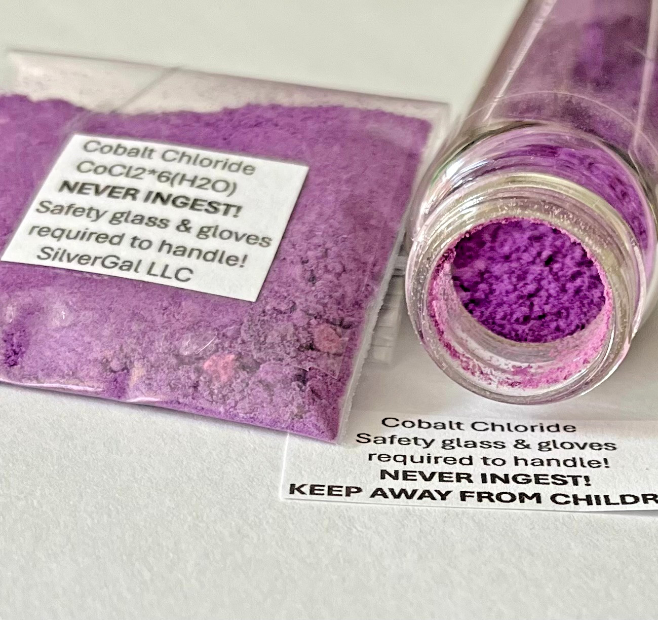 10g Cobalt Chloride 99.9%+ CoCl2 x 6(H2O) made in small batches for purity 10 g