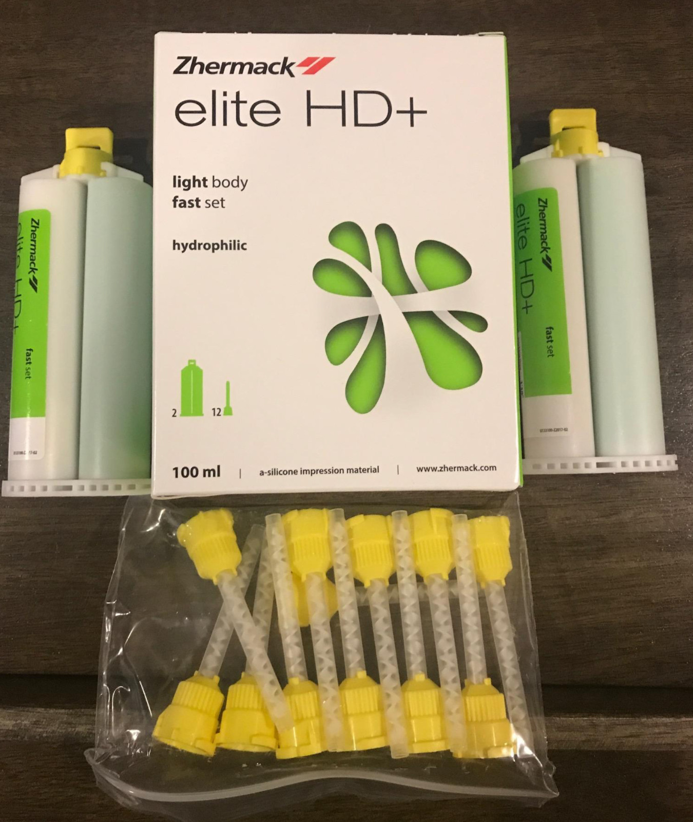 Elite HD+ Light Body Fast Set Impression material 2x 50ml + Tips ZHERMACK
