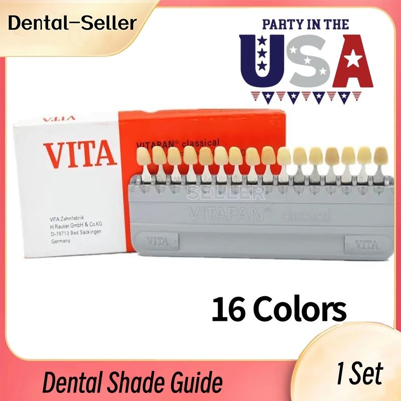 1Set VITA Classical A1-D4 Dental Tooth Shade Guide 16 Natural Colors Contrast US