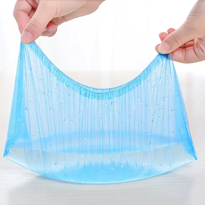 100-1000Pcs Disposable Waterproof Shoe Cover Plastic Non-Slip Foot Cover Indoor