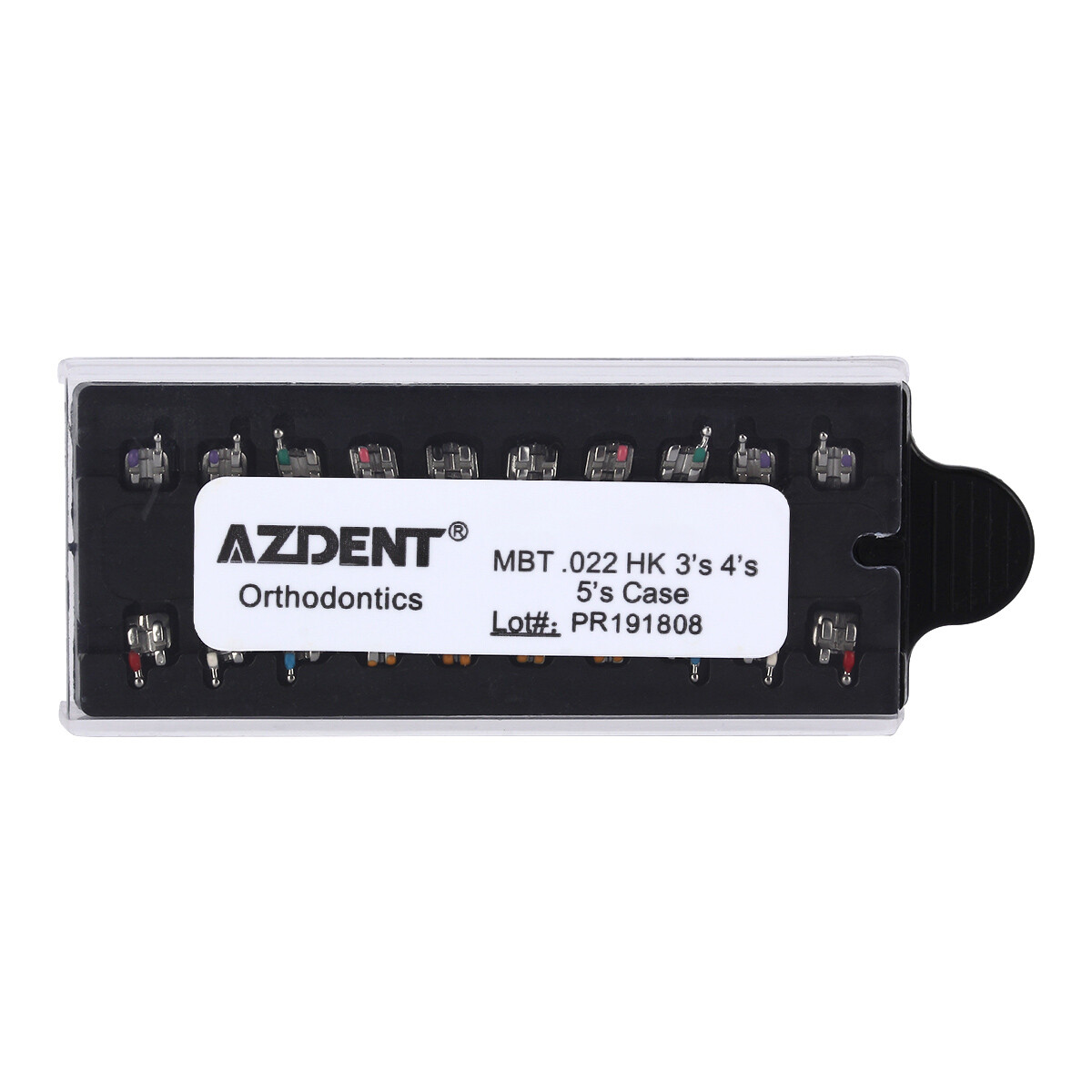 AZDENT Dental Orthodontic Monoblock MIM Bracket Braces Mini Roth/ MBT 018/ 022