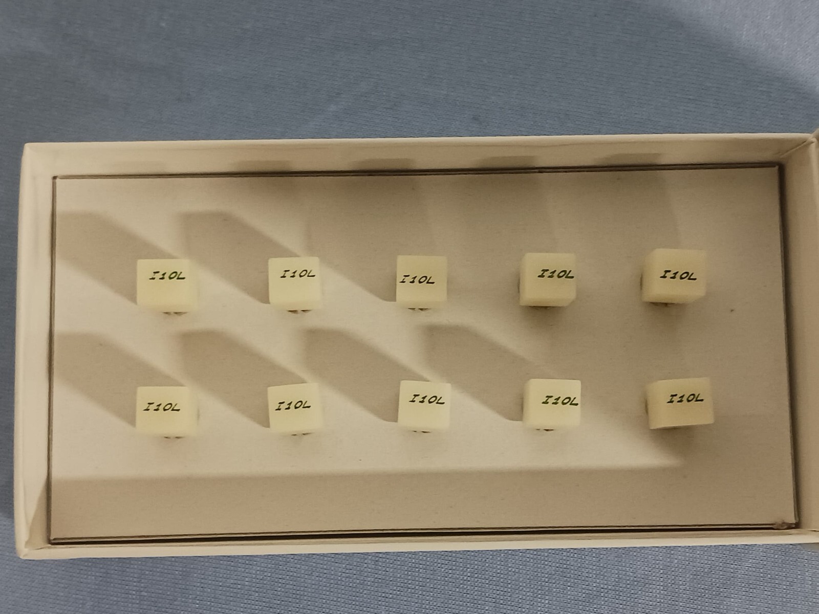 *LOT OF 10* Dentsply Dicor MGC Blocks Large Light Machineable Glass Ceramic I10L