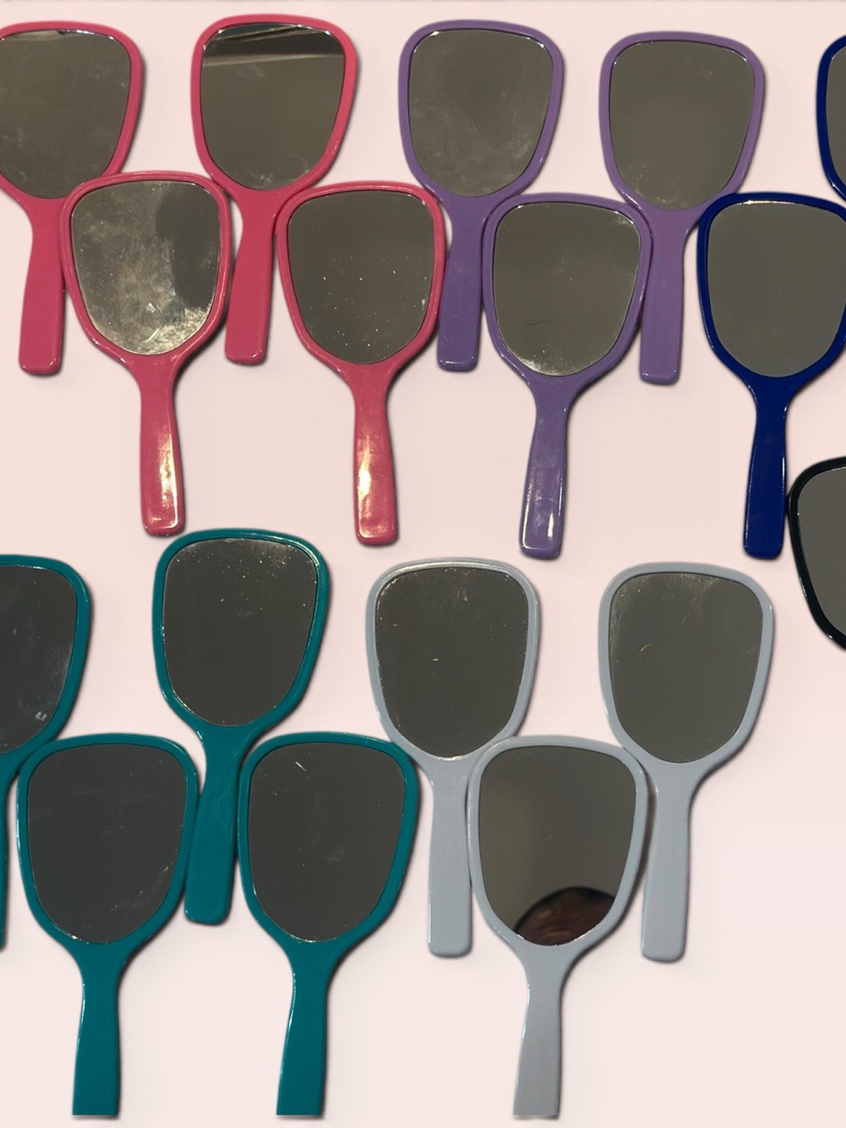Bulk Lot 23 7” Handheld Mirrors Multicolor Therapy SEL Classroom Teachers Group