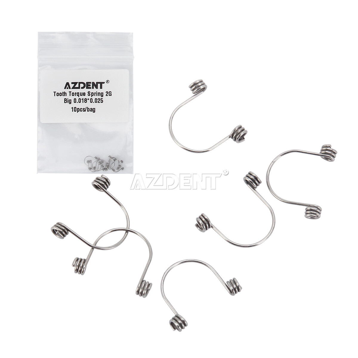 10pcs/Pack Dental Orthodontic Anterior Teeth Torque Rectangular Springs AZDENT