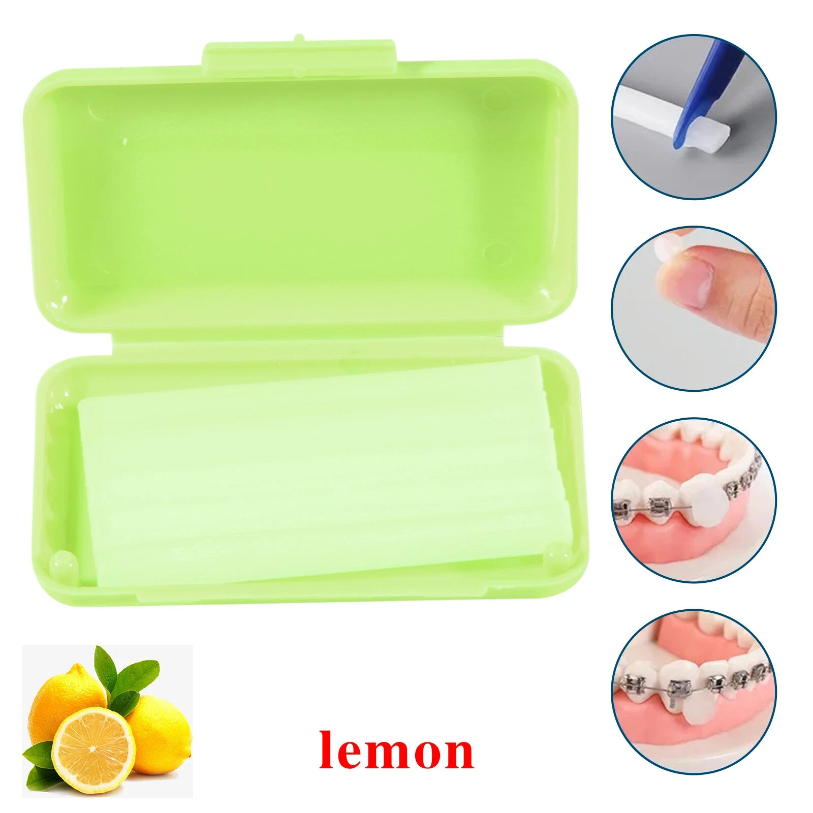 cera de ortodoncia orthodontic wax ortho braces Irritation Dental Relief 5/box