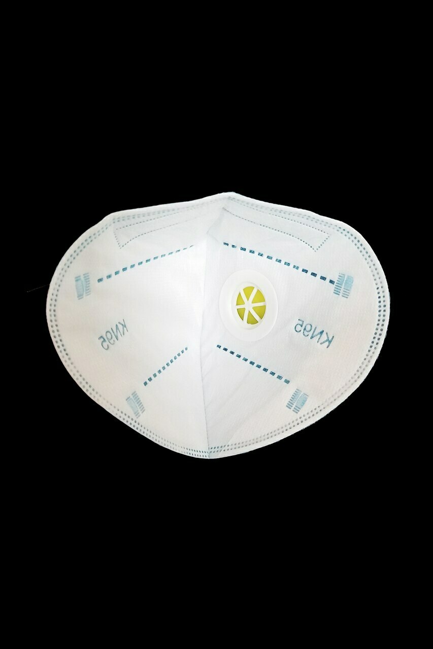 50/100Pcs Black KN95 Face Mask 5 Layer BFE 95% Disposable Respirator with Valve