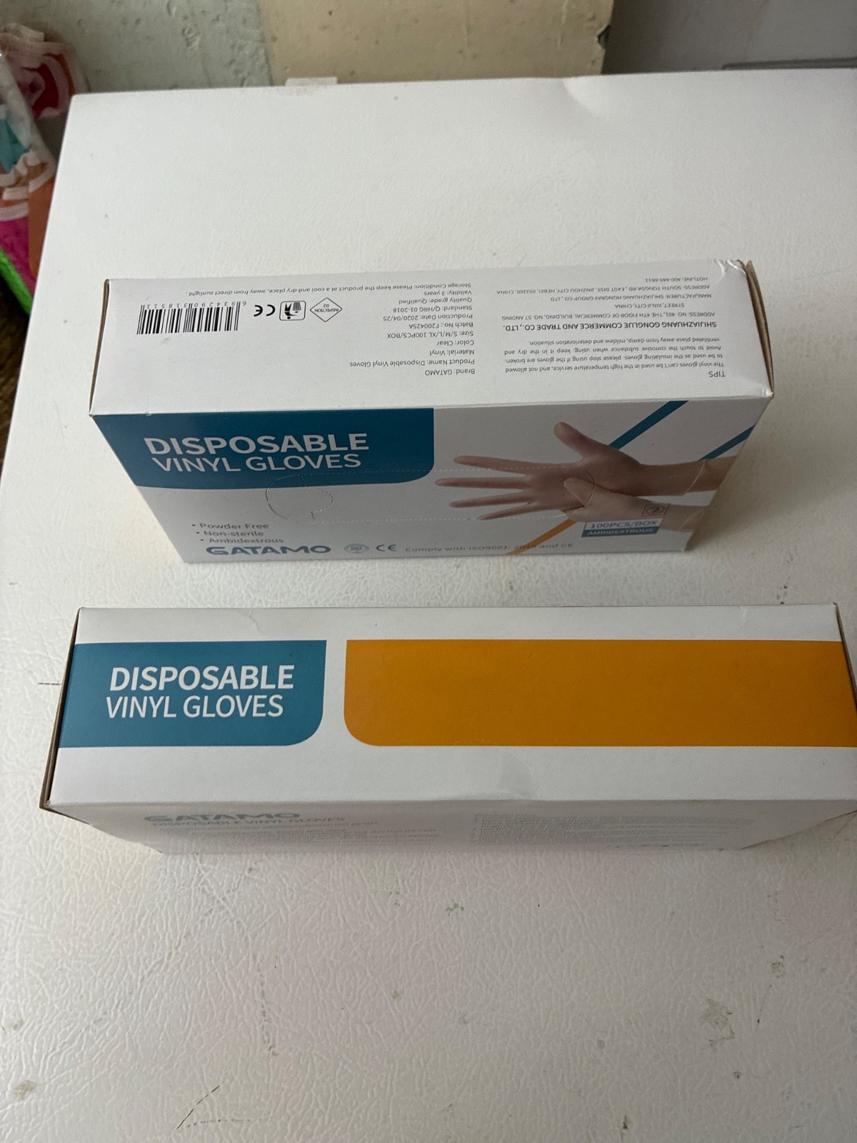 GATAMO DISPOSABLE VINYL GLOVES SIZE Medium POWDER FREE NON-STERILE AMBIDEXTROUS