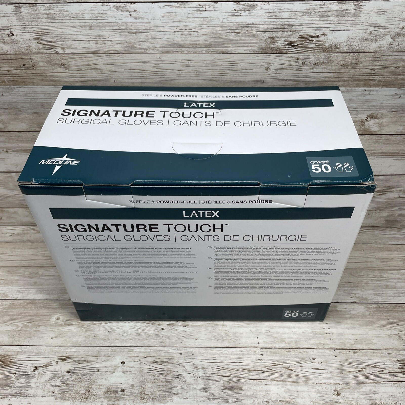 1 Box Medline Signature Touch LATEX Surgical Gloves Size: 6 MSG8960 *See Dates*