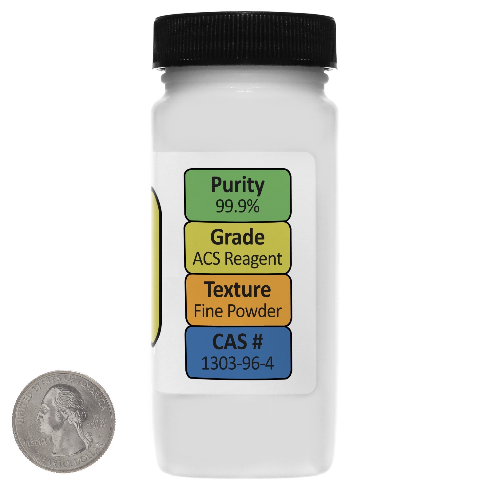Sodium Borate Decahydrate [Na2B4O7.10H2O] 99.9% ACS Grade 8 Oz in Two Bottles