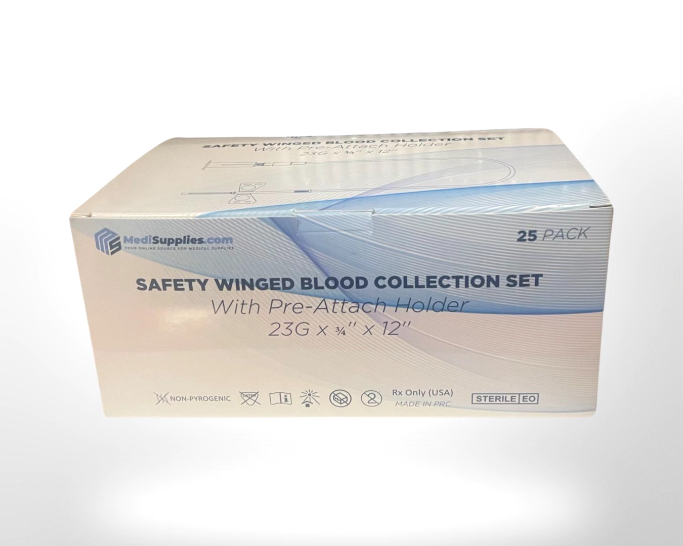 23 gauge butterfly with pre-attached holders-50 pcs