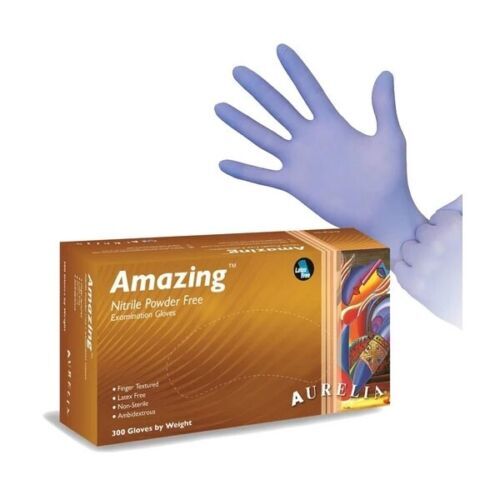 Aurelia Nitrile Latex Exam Industrial Gloves High Quality Medical (Choose Sizes)