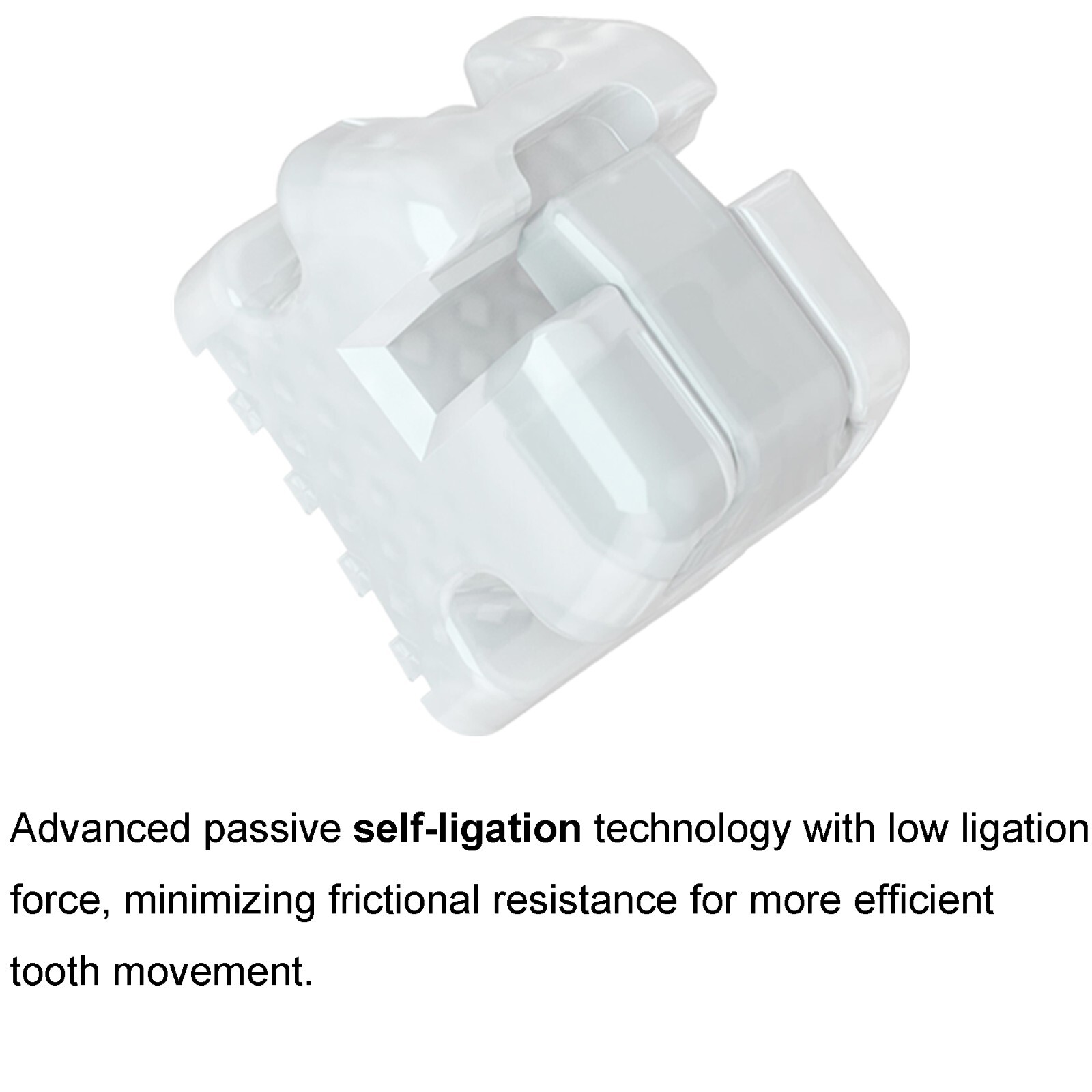 Dental Brackets Orthodontic Self Ligating Braces Metal Ceramic Roth MBT 022 345