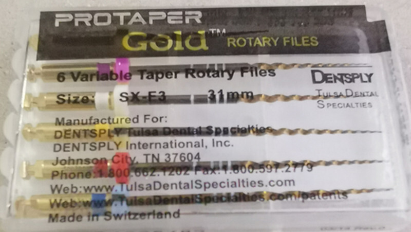 Dentsply Protaper Gold Rotary Files Tulsa Assorted Endodontics 21mm/25mm/31mm