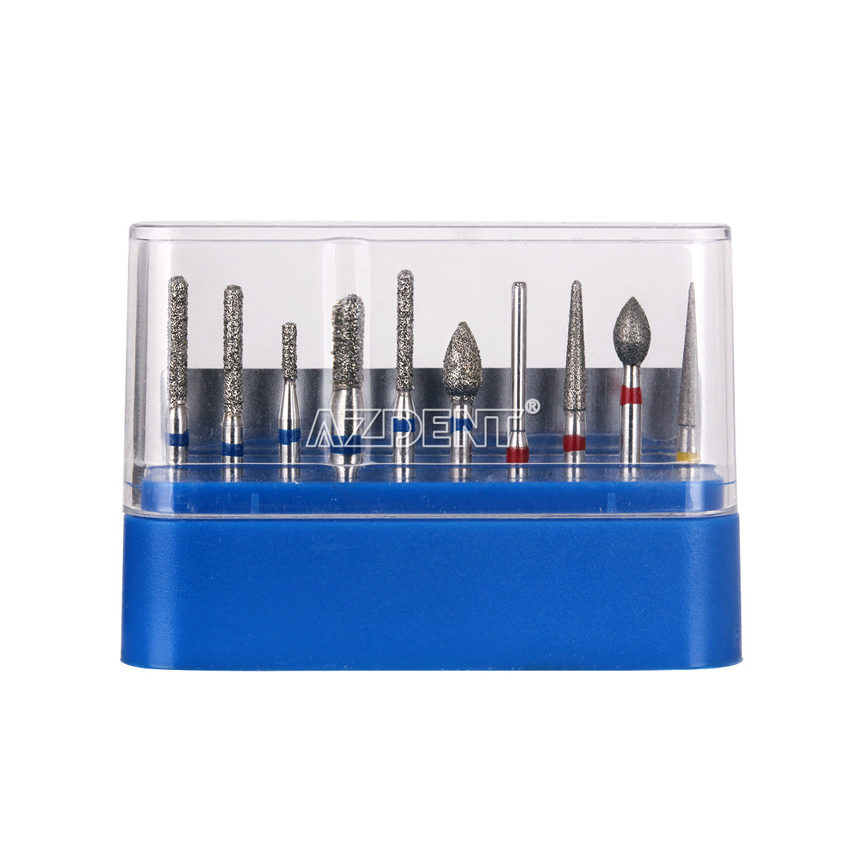 10packs Dental Diamond Burs FG-112 Crown Preparation Anterior Teeth Set