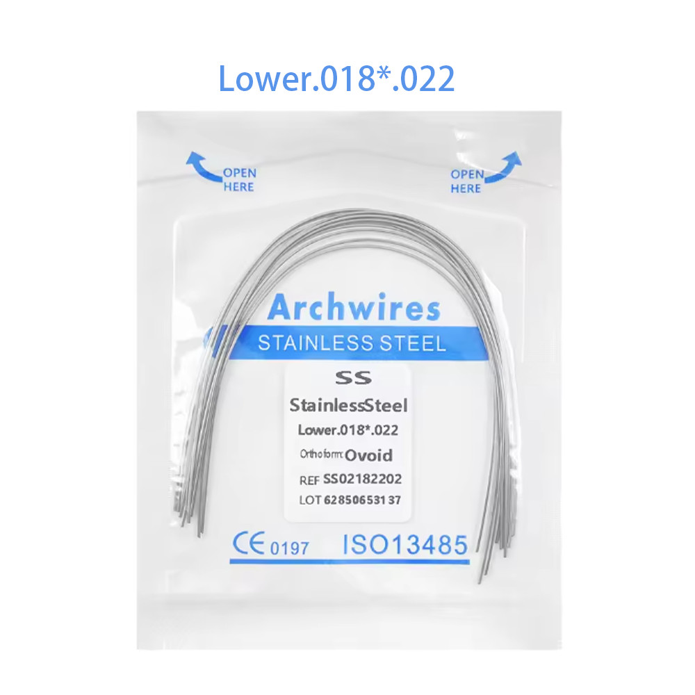 Dental Orthodontic Stainless Steel Wire Rectangular Arch Wires Ovoid 10pcs/pack