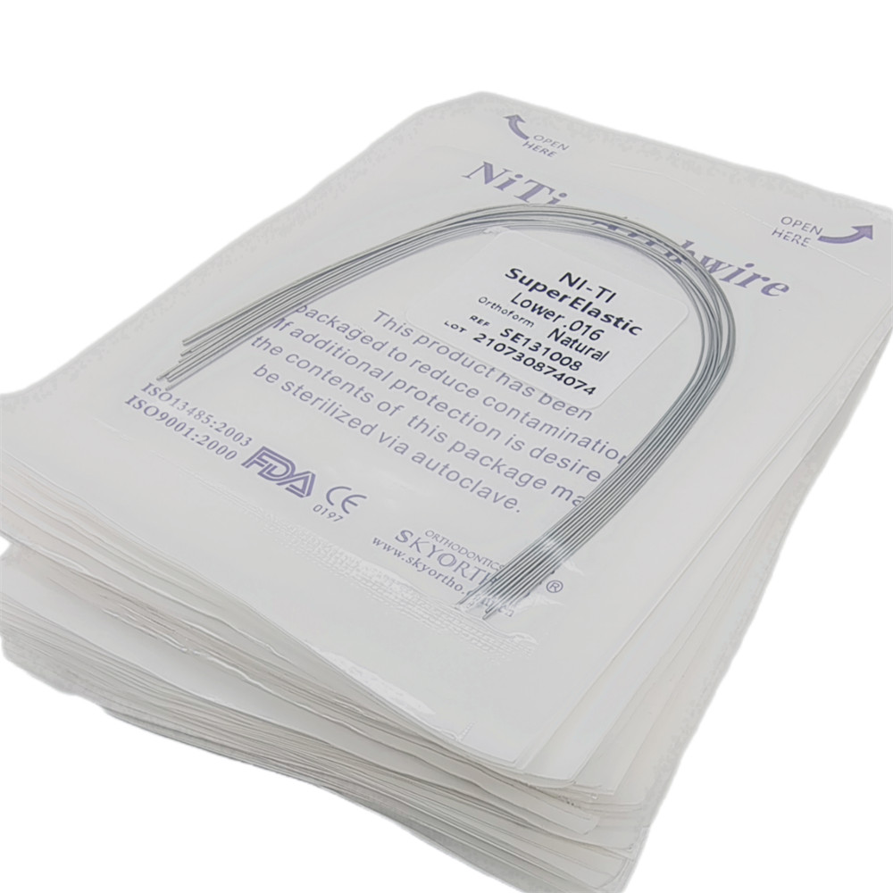Dental Orthodontic Niti Arch Wire Super Elastic Natural Nature Form Round