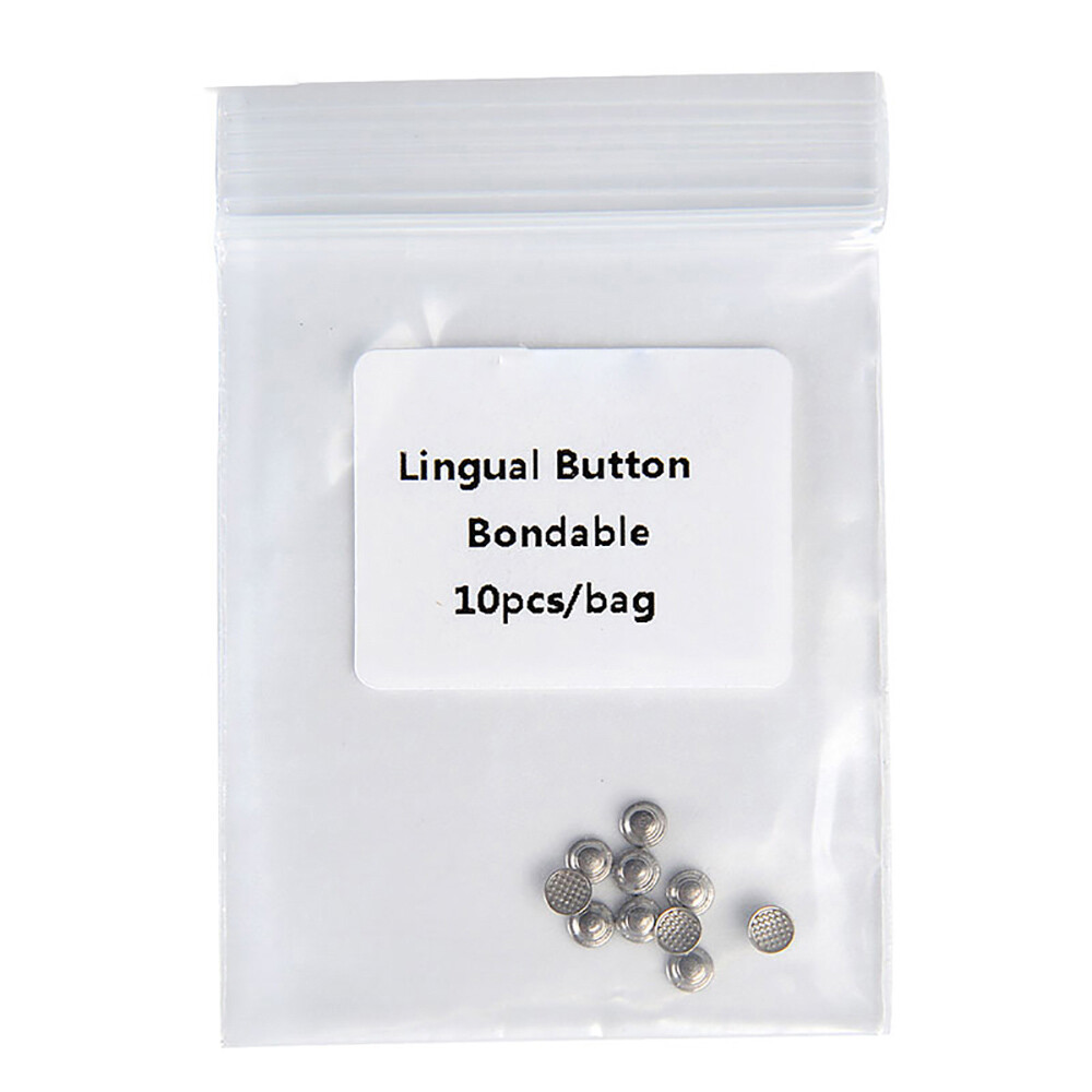AZDENT Dental Orthodontic Lingual Buttons for Bondable Round Base 10pcs/Pack