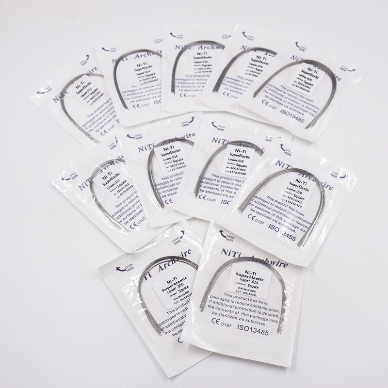 10 Pcs Dental Orthodontic Super Elastic Niti Arch Wire Round 012-020 Upper Lower