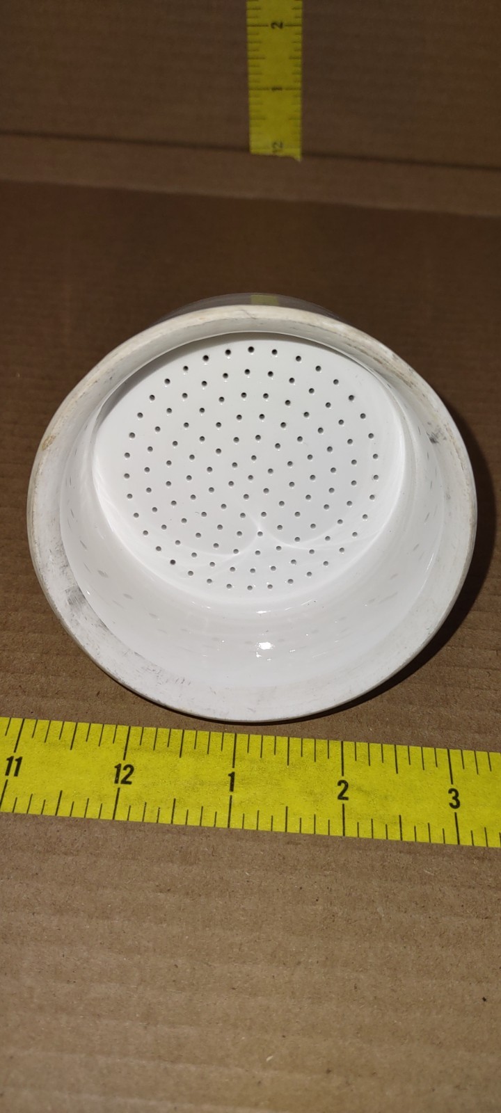 Vintage Coors Porcelain Perforated Buchner Funnel In Great Condition Made In USA