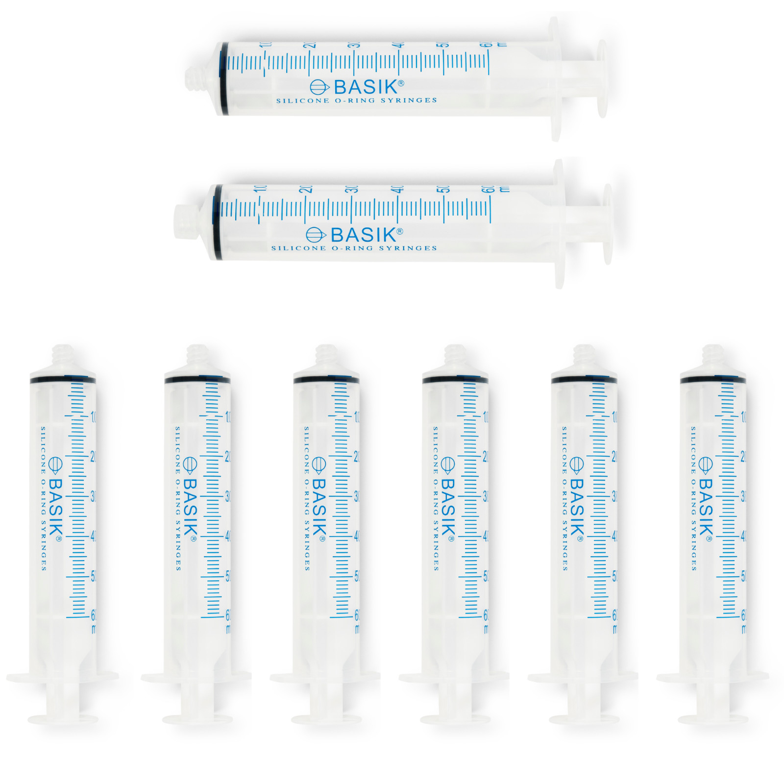 35cc ENFIT Tip Syringe Silicone O ring Reusable Smooth Glide Plunger