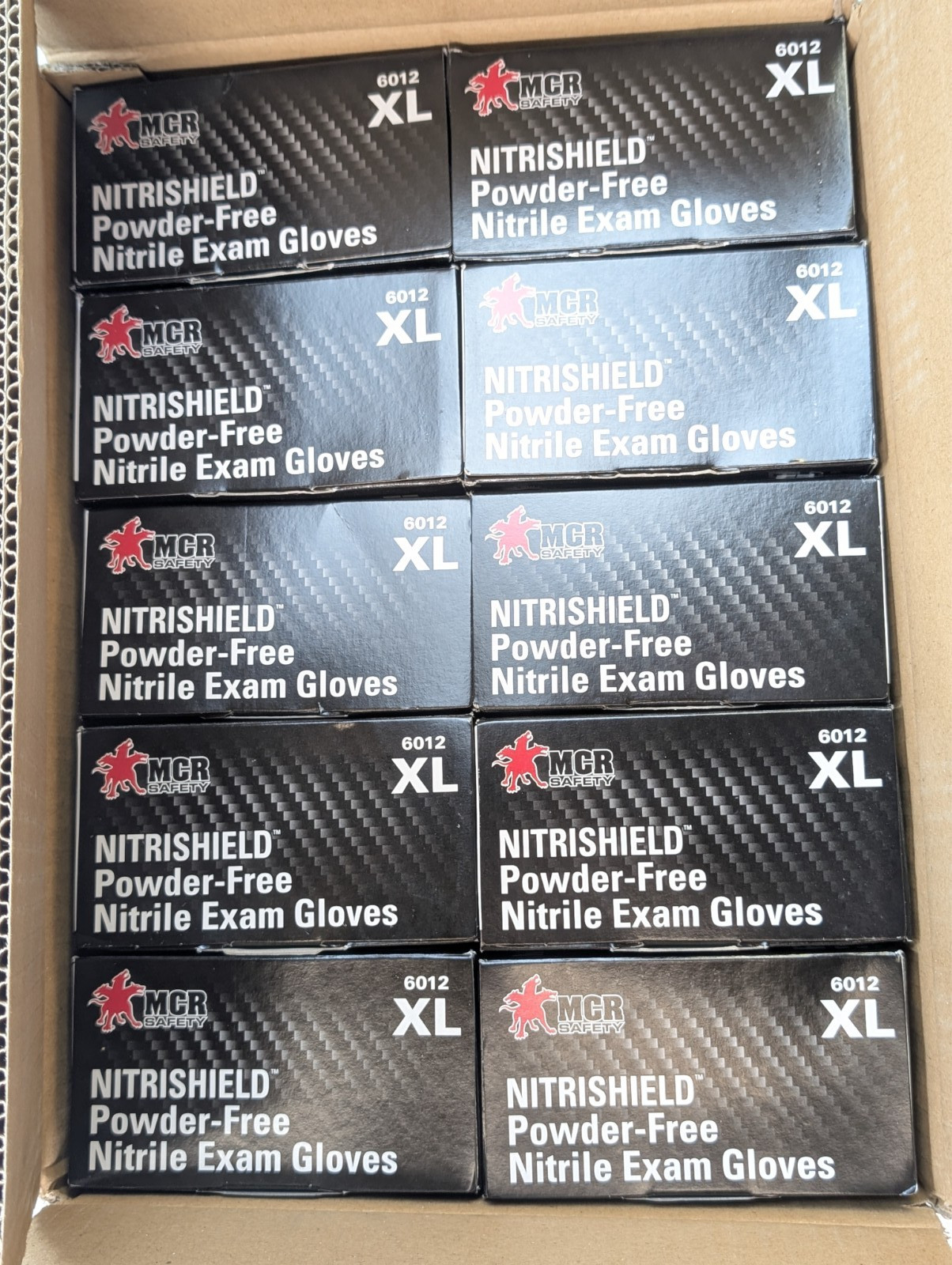 MCR 6012 NitriShield™ Powder Free Nitrile Gloves 6 mil – Premium Medical ASTM