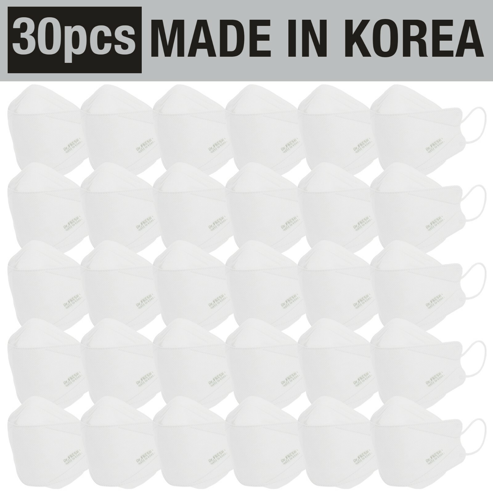 Bulk Lot 30PC Unisex Adult Disposable Covering Cup Mask – Made In Korea