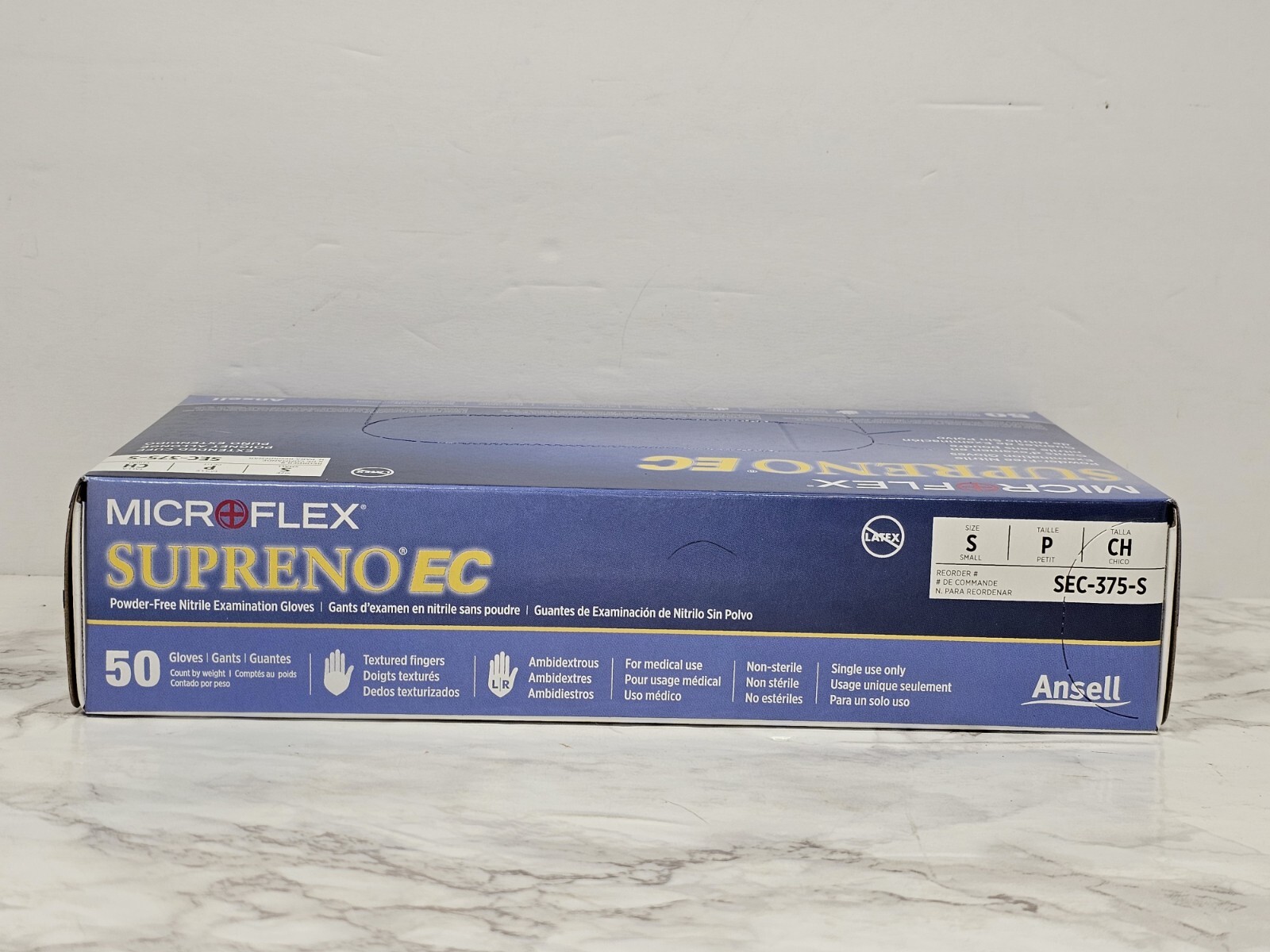 MICROFLEX Supreno EC, Size Small – Powder-Free Nitrile Gloves SEC-375 – 50CT