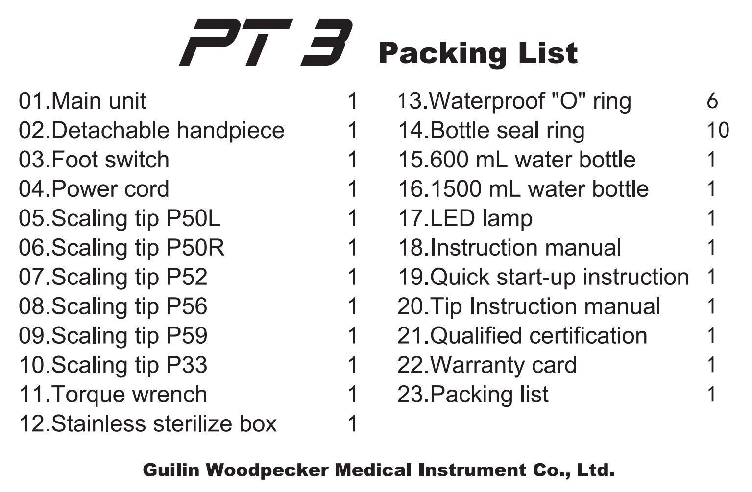 Woodpecker PT3 Dental Periodontal Treatment Device With Automatic Water System