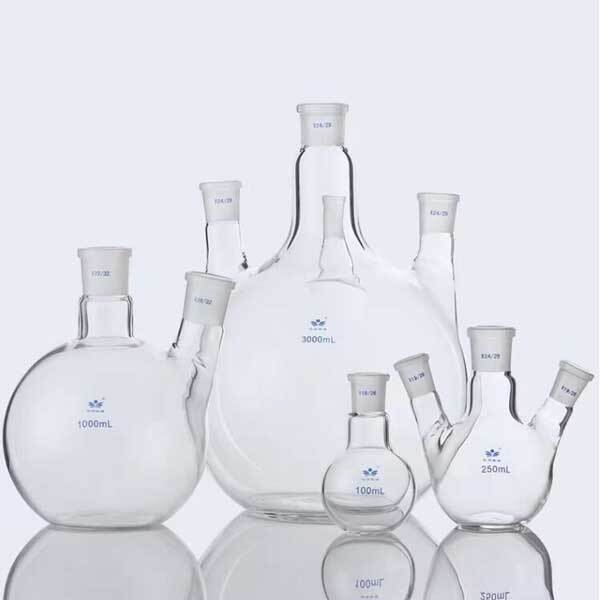 25ml – 1000ml Flat Bottom Evaporating Flask with 1-4 Standard Necks Glassware
