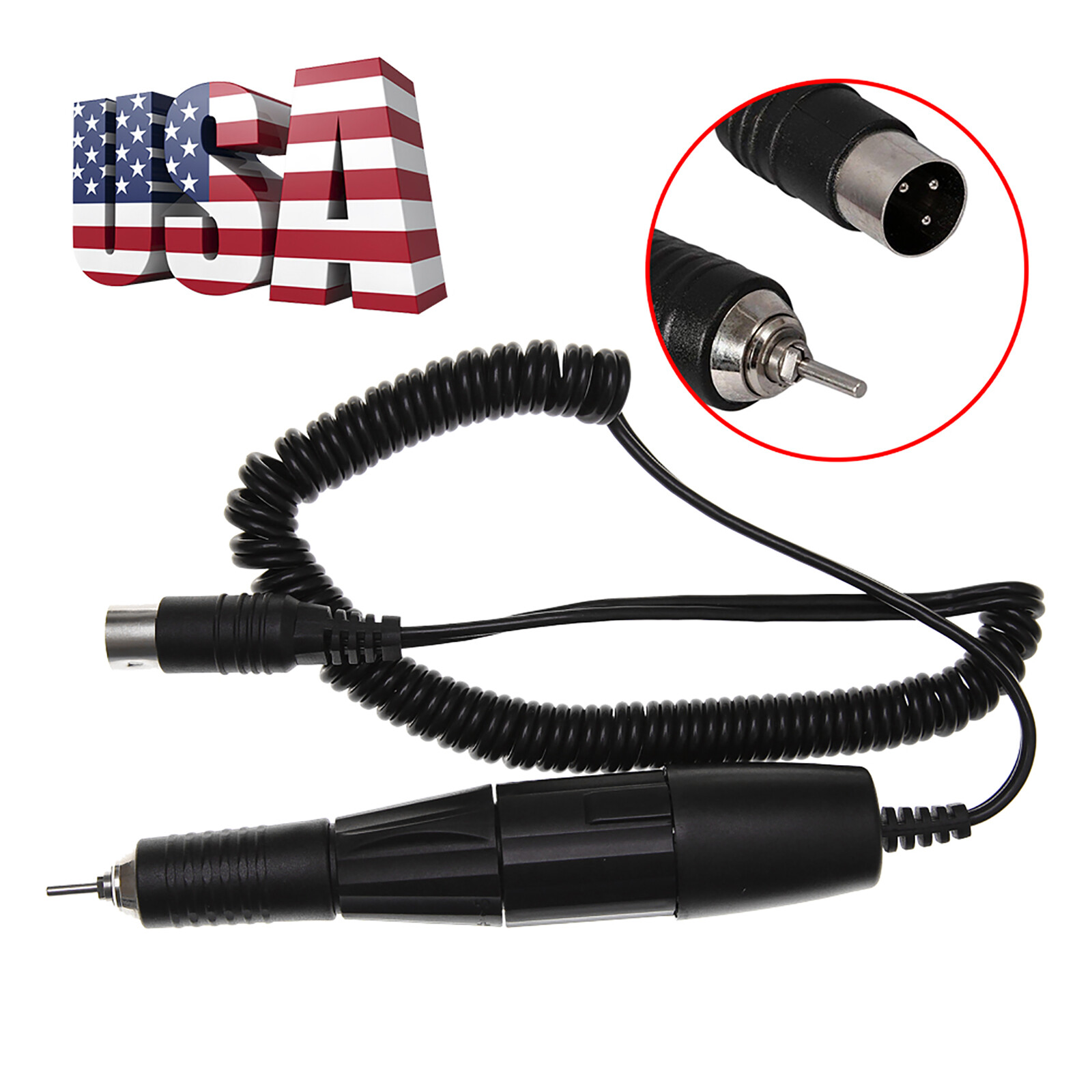 Dental Lab Marathon Micromotor Polishing Handpiece 35K RPM /Tungsten Drill Burs