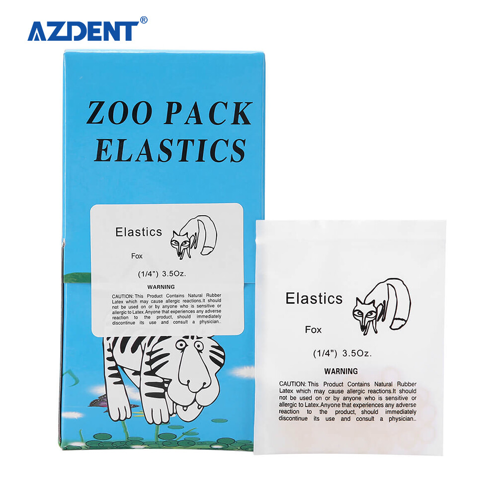 5000Pcs AZDENT Dental Orthodontic Elastics Rubber Bands Bracket Brace 3.5/4.5 OZ